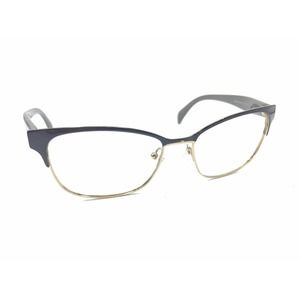 Prada Vpr 65r Dho-1o1 Brown Gold Cat Eye Eyeglasse